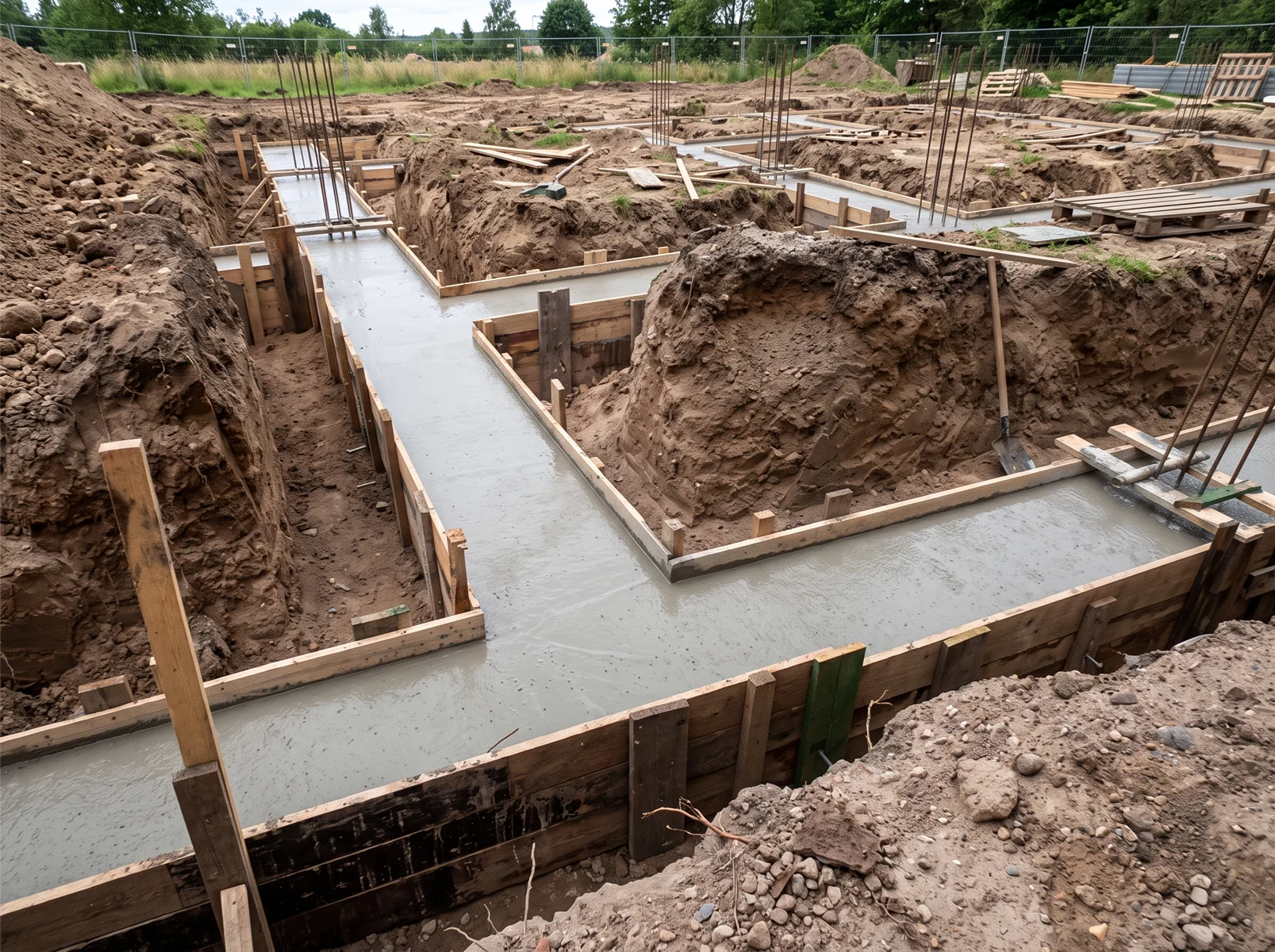Ławy fundamentowe przy budowie domu jednorodzinnego Realizacja PROJEKT X — Ławy fundamentowe przy budowie domu jednorodzinnego